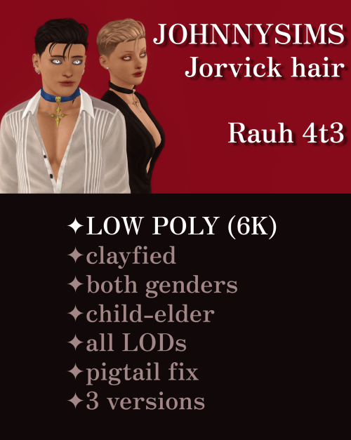 Johnnysims' Jorvick Hairstyle Converted For TS3