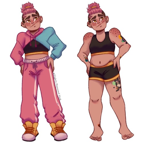 Figured Out Lees Body Type And Also Decided She Has Tattoos, Pretty Happy With Them But Might Play Around