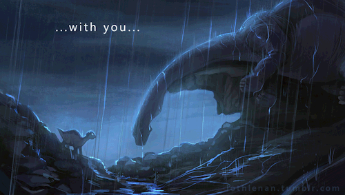 lothlenan:  “Dear, sweet Littlefoot… I’ll be with you, even if you can’t see me”“What do you you mean I can’t see you? I can always see you.” “Littlefoot, let your heart guide you. It whispers, so listen closely.”Now  go do yourselves