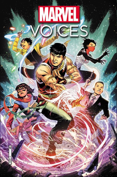 Marvel comics for August 2021: this is the cover for Marvel’s Voices: Identity #1, drawn by Jim Cheu