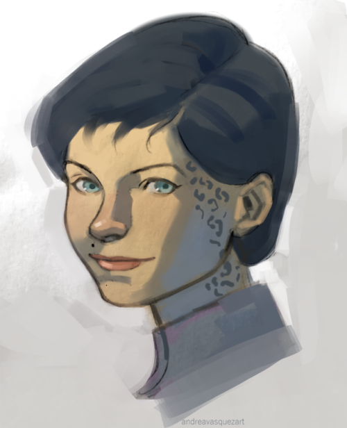 andreavasquezart:I almost forgot about ezri dax week because i have a tiny brain but i love my worm 