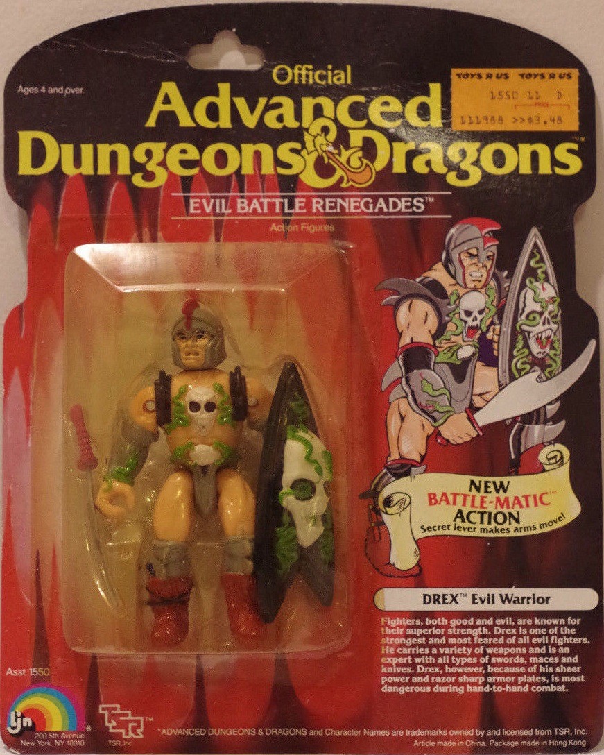 ljn advanced dungeons dragons figures