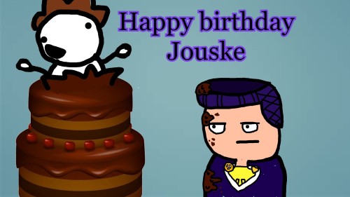 its-that-guy-again:  ( @askjosu )   happy birthday! Josuke: I’m not sure what I