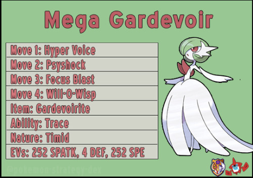 The Pokemon Strategy Dex — Mega Gardevoir Moves: Hyper Voice works as the