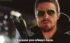 fatedxdestiny:         Oliver IS Arrow secret revealed.   