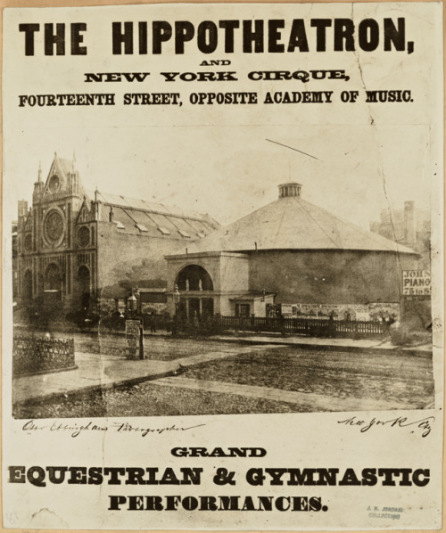 Poster for the New York Circus (1864).