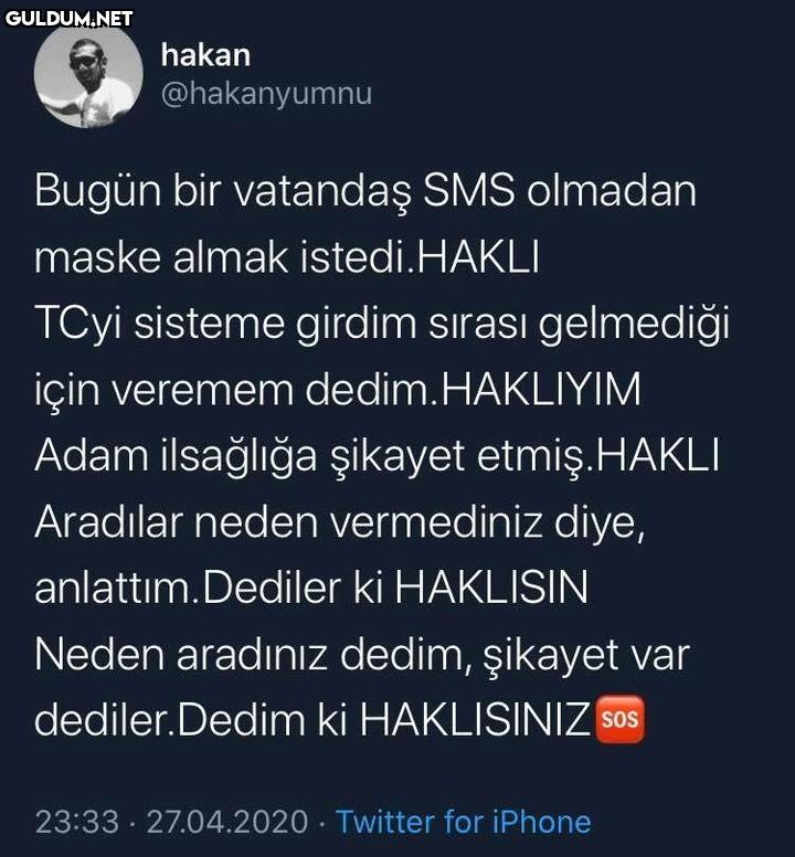 hakan @hakanyumnu Bugün...