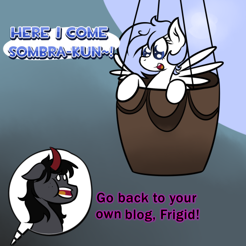 ask-king-sombra:  ask-frigiddrift:  To be continued… Starring the cast from Ask King Sombra!   THE SAGA CONTINUES??? ((Sorry this is so late! Con madness and post-con sickness will do that to you.))  >W<!