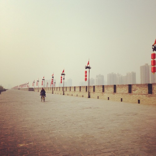 Xi'an City Wall Cycling With Mama 