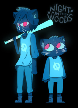 little-dirtball: bluewhale884:    Oops, I accidentally drew a cat from Night In The Woods.   A good happy accident 