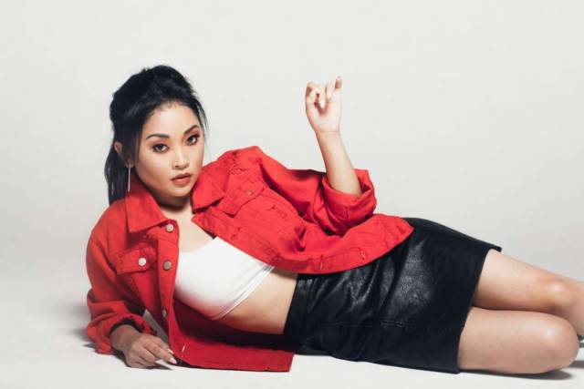 Lana Condor for Nasty Gal