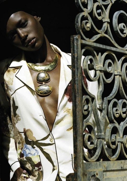 leah-cultice: Ajak Deng by Bruce Weber for Vogue Italia April 2016