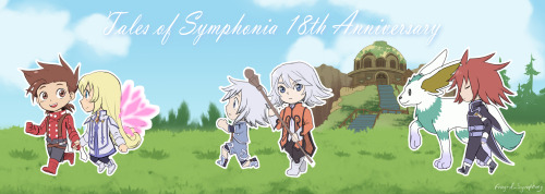 frayed-symphony: Happy 18th Anniversary Symphonia! - Sylvarant and Tethe’alla Sides I took the chibi