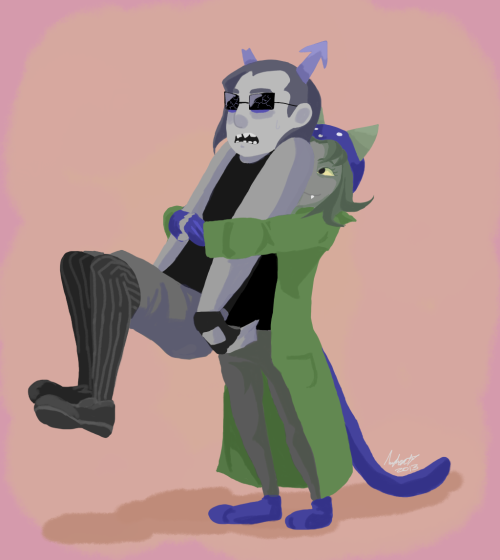 pinkromantic: Nepeta can hug and lift Equius because that’s an adorable thing to do.