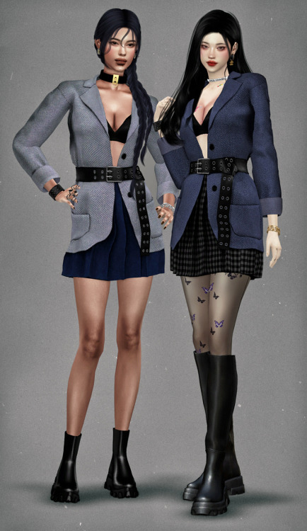 eunosims:Jacket &amp; Pleats Skirt SET Download (Early Access) April 12 Release  public