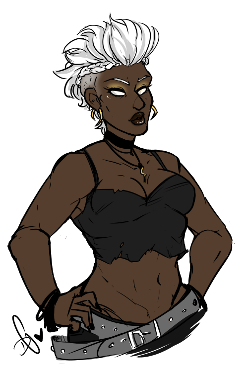 squidbiscuit:  Casual Storm~ ….don’t trust anyone who doesn’t draw muscular