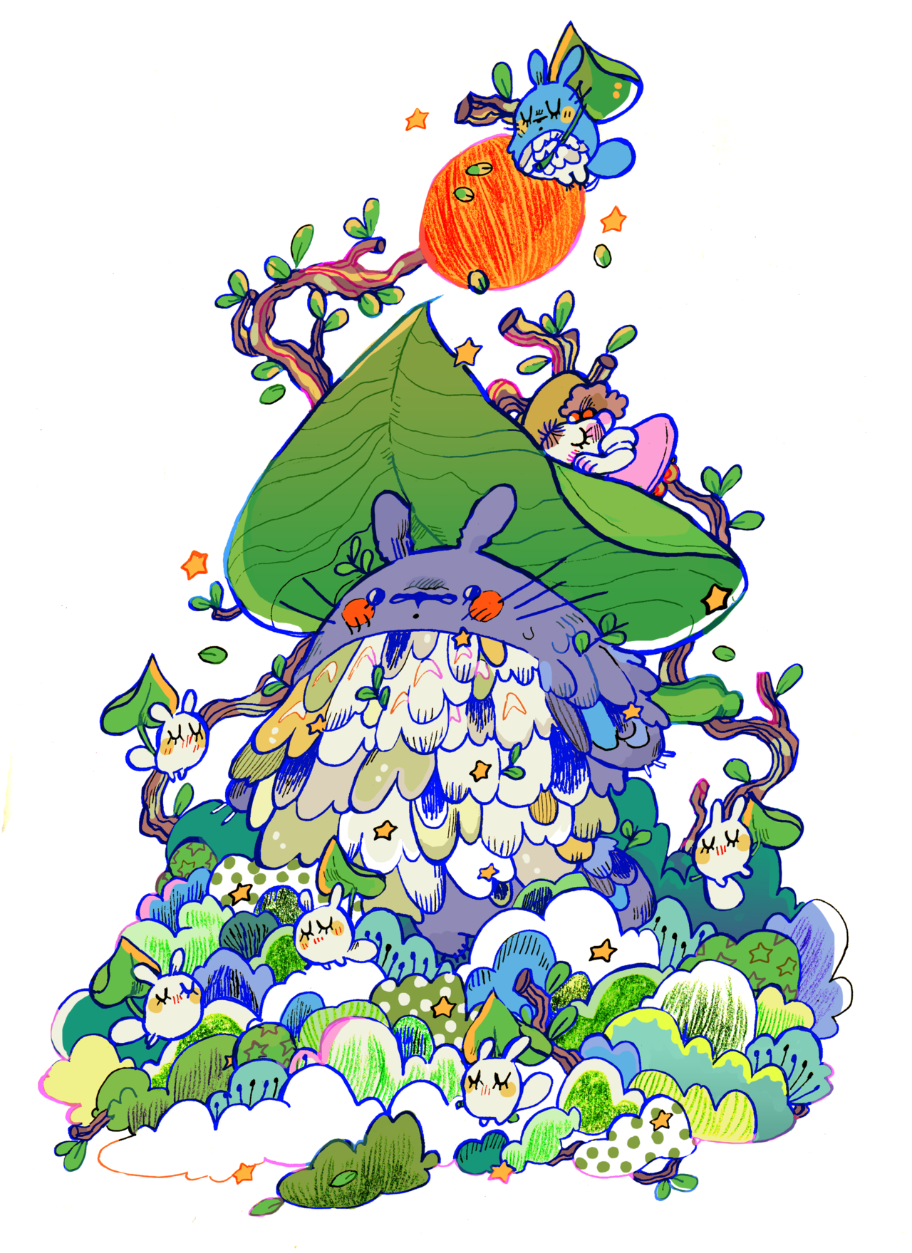 pibmo:  the friendly and big mr. totoro~i designed this for the @forfansbyfans​