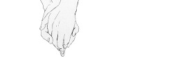 yaoifountain:  Hand Holding; an expression