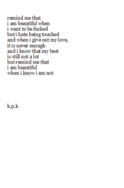 ipoetried:  When I Know I Am Not 