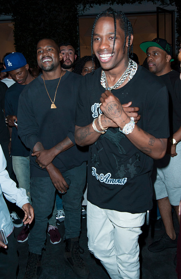 kuwkimye: Kanye &amp; Travis Scott at Travis Scott’s Music Video Premiere Party For &lsquo