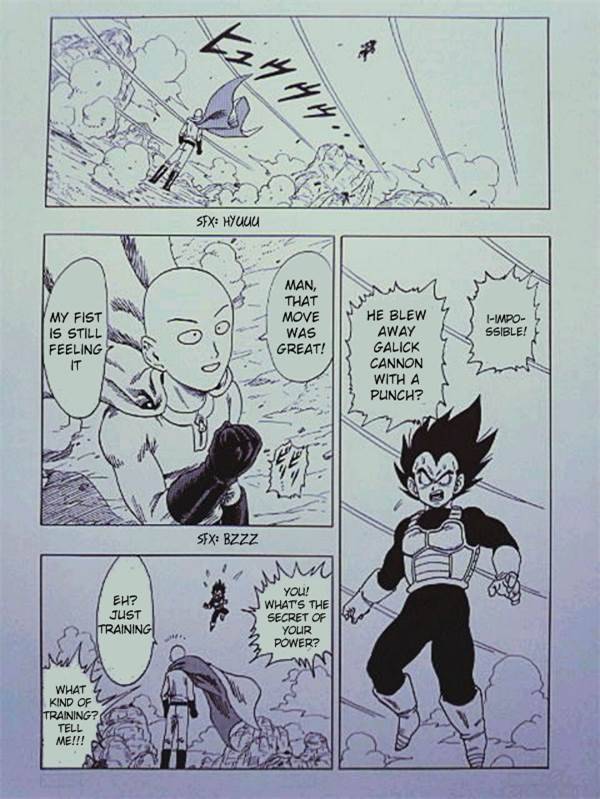 Vegeta versus One Punch Man