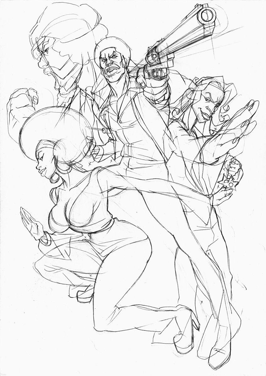 leseanthomas:  Here’s a collection of unused, BLACK DYNAMITE season 1 Movie Poster