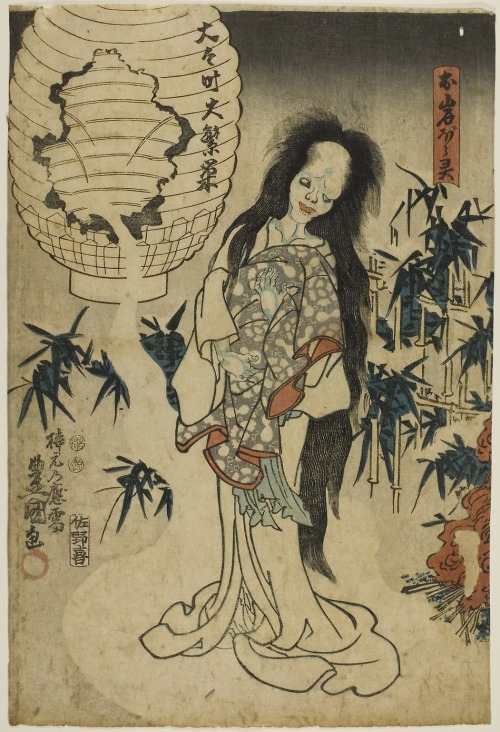 aic-asian: Oiwa’s Ghost (Oiwa no borei), Utagawa Kunisada I, 1786, Art Institute of Chicago: Asian A