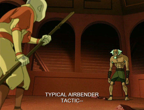 avatarsymbolism:Ladies and gentlemen: the first time Aang uses an offensive firebending strike. move