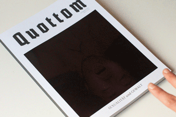 rubenfeurer:  Quottom Magazine #2 SEXUALITY and VIOLENCE  whoa whoa whoa whoa whooaaa