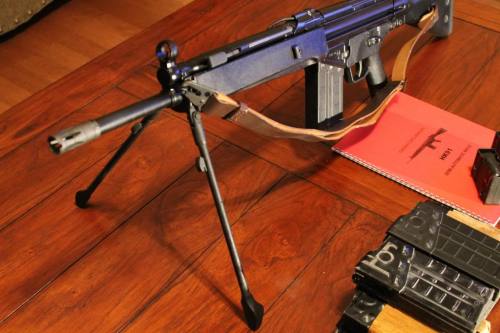 gunrunnerhell:  PTR-91 With original H&K 91’s being quite costly, the PTR-91 is a more budget friendly option. For the most part their near exact copies, though you’ll notice on some rifles the barrel is not profiled like an actual G3 or H&K