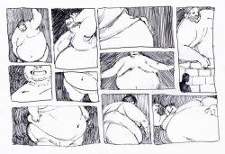 smandraws:  a page of fat panels i drew this