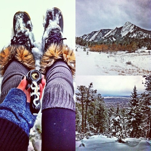 Mountain bowls ❄⛄❄⛄❄ @ryandewane #boulder #colorado #snow #bowls (at Chautauqua Park)