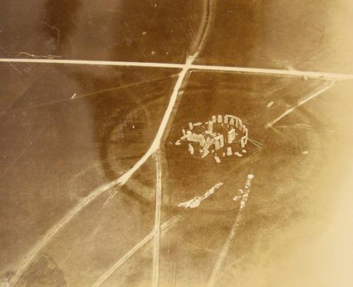 historicaltimes:  First aerial photograph of Stonehenge, 1906 via reddit