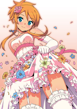 animeauthority:  Kirino Kousaka (Ore no Imouto ga Konna ni Kawaii Wake ga Nai)Illustration by loooading