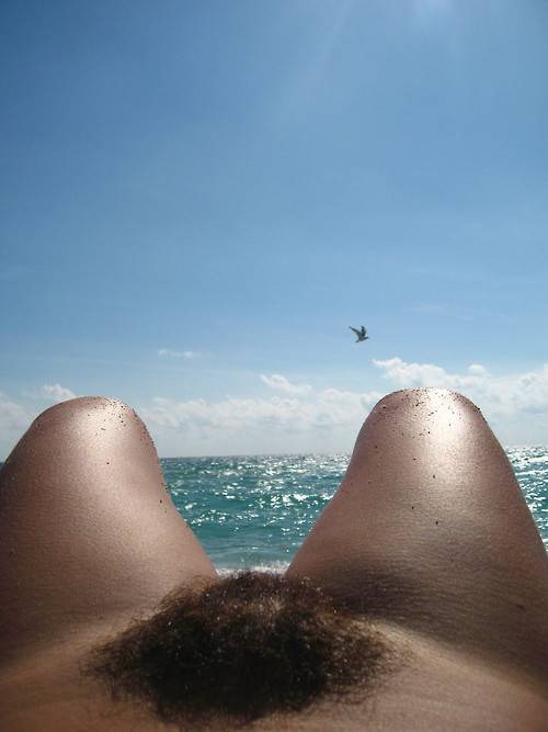 seraphicnero:  hairywomenpussy:  naturistelyon: Vue sur la mer Sea view ift.tt/1pJ3C6Y  I lov