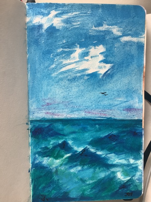 Some Traditional Art I Made, I Guess You Can Tell That I Like The Ocean:D