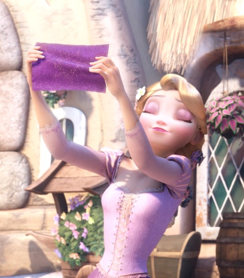 nooby-banana:constable-frozen:elsa + rapunzeli… didn’t notice until i read the description……….