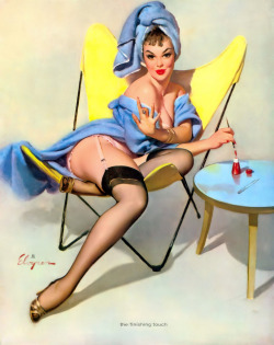 lovethepinups:    Gil Elvgren - “The Finishing