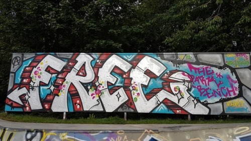 &ldquo;Free the Parkbench Three&rdquo; Graff piece in solidarity with 3 anarchists who were arrested
