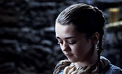 queennymeria: Needle was Robb and Bran and Rickon, her mother and her father, even Sansa. Needle was Winterfell’s grey walls, and the laughter of its people. Needle was the summer snows, Old Nan’s stories, the heart tree with its red leaves and scary