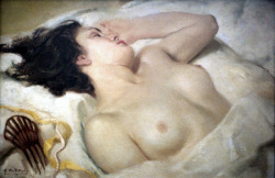 artbeautypaintings:  Sleeping nude - Antonio