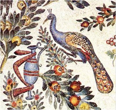romegreeceart:Roman mosaicEarly 5th century ADMausoleum of Santa Constanza, Ravenna