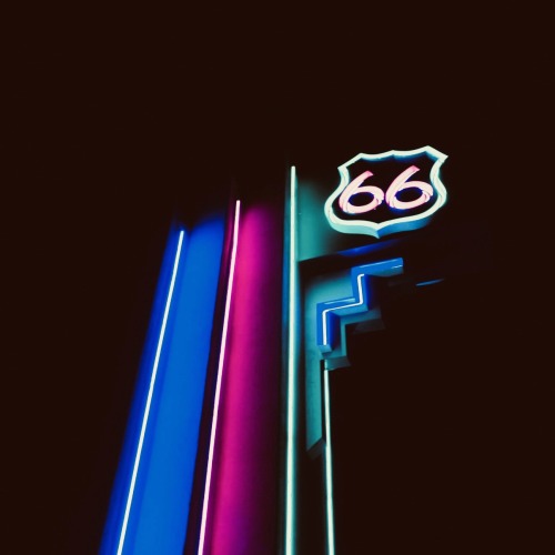 highways-are-liminal-spaces: Moodboard for paranormal investigators roadtrip down route 66 (pho