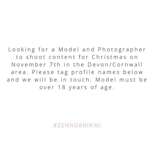 MODEL &amp; PHOTOGRAPHER SEARCH‍♀️: We are looking for a Model (over the age of 18) and phot