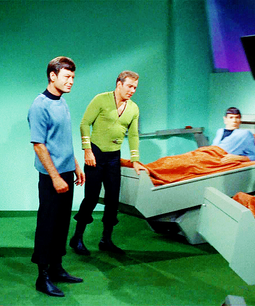 oldschoolsciencefiction: Bones really kept the lawn in sickbay well manicured.