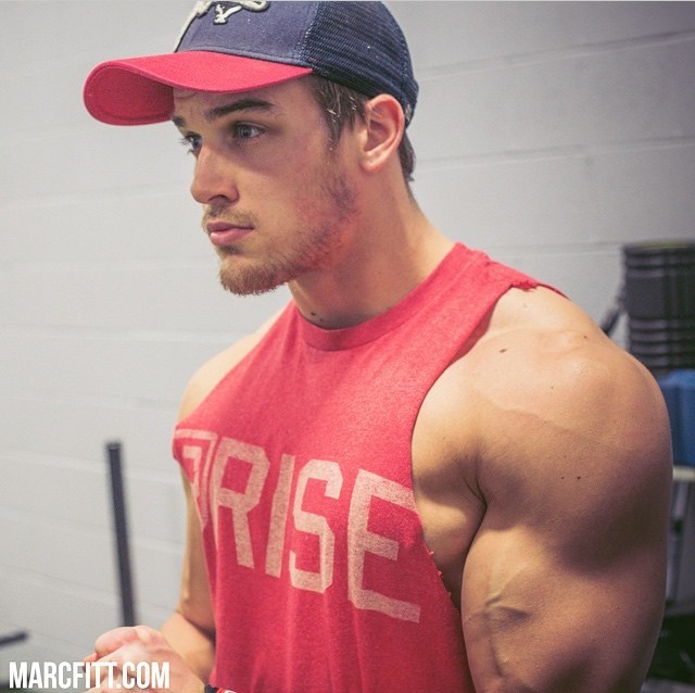 bdsmfratsmuscles:builddudebuild:  Marc Fitt  perfection! …. love how he looks in