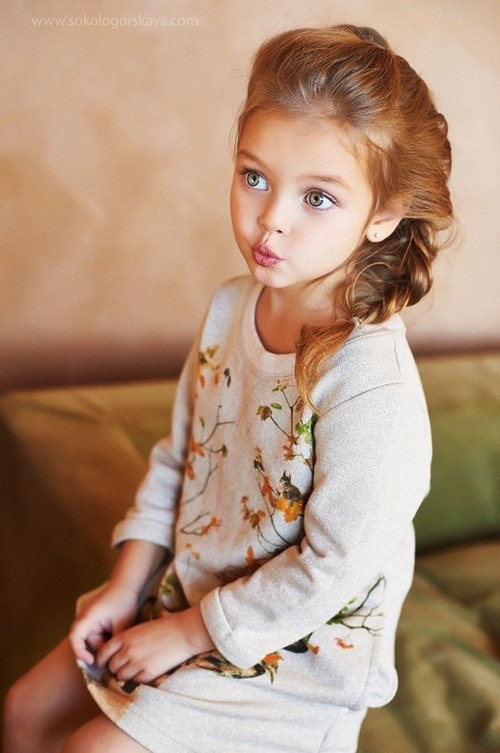 Cute little girl child model