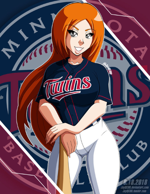 Orihime Inoue of "Bleach" with Minnesota Twins gear.Thanks for stopping by, if you like wh