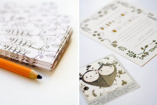 More beautiful crafty invitation cards and stationery from Maemae Paperie.