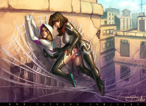 ultrajusticehentaiblr: Spider-Gwen gets fucked